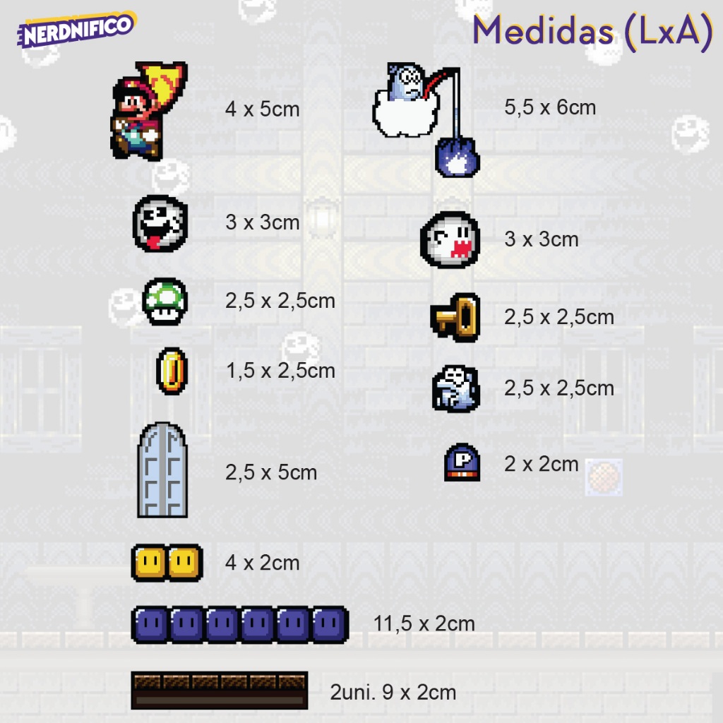 Imã de Geladeira Super Mario World Ghost House Nintendo Imã de Geladeira Super Mario World Ghost House Nintendo