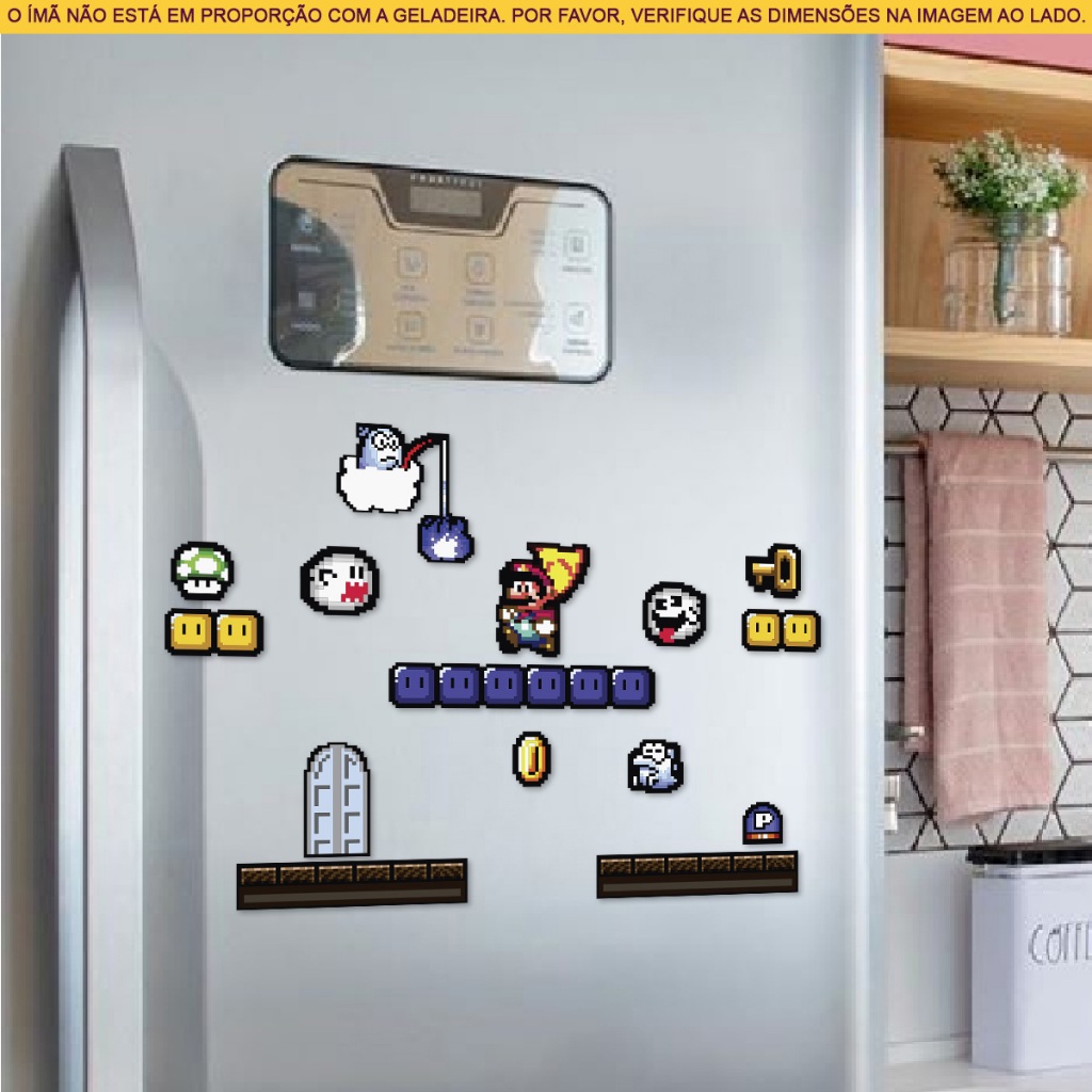 Imã de Geladeira Super Mario World Ghost House Nintendo Imã de Geladeira Super Mario World Ghost House Nintendo