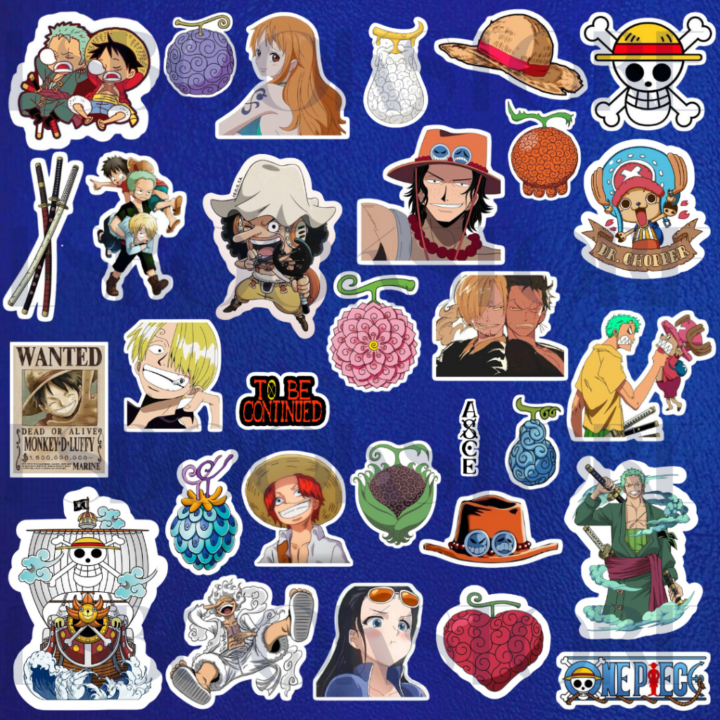 Stickers Adesivo One Piece - 25 Unidades | Shopee Brasil