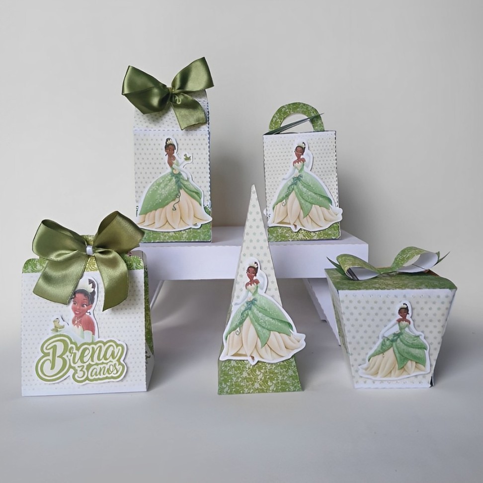 Hit Festa A Princesa e o sapo - Lembrancinha personalizada - Caixinha ...