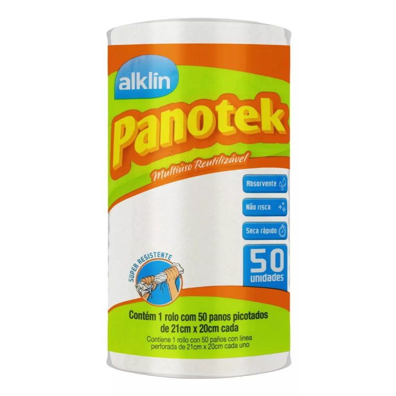 Pano Para Limpeza Alklin Pano Panotek Pano Branco 50 uni | Shopee Brasil