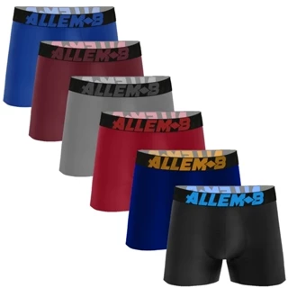 Kit 10 Cueca Box Boxer Kyron De Microfibra Masculina