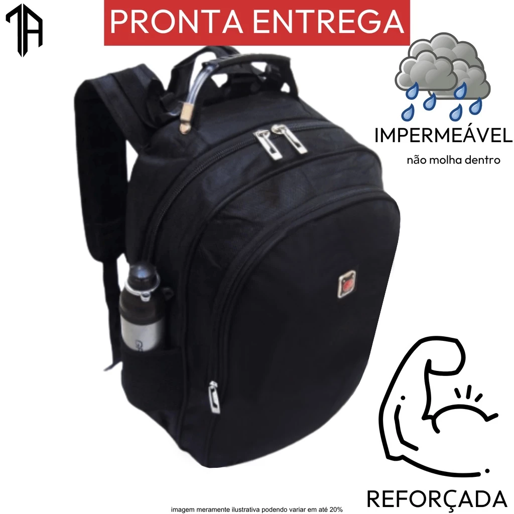 Mochila Bolsa Masculina Feminina Para Notebook 15.6