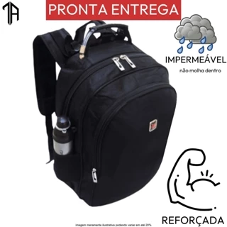 Mochila Bolsa Reforçada Notebook Escolar Faculdade Ótima Cor Sortida