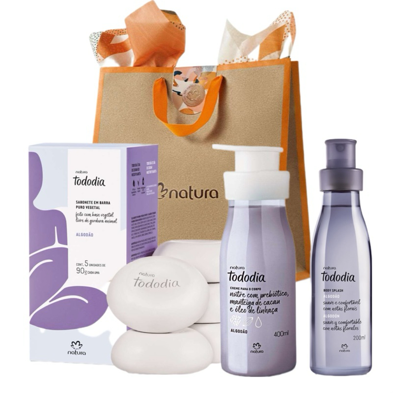 Presente Natura Tododia Algodão | Shopee Brasil