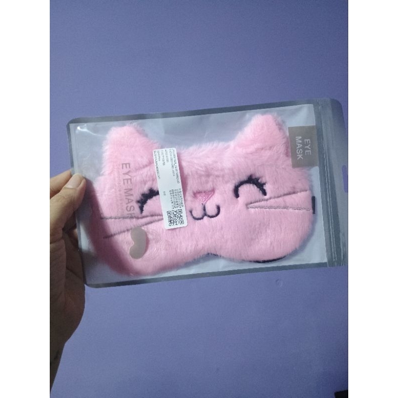 Tapa olho rosa de pelúcia | Shopee Brasil