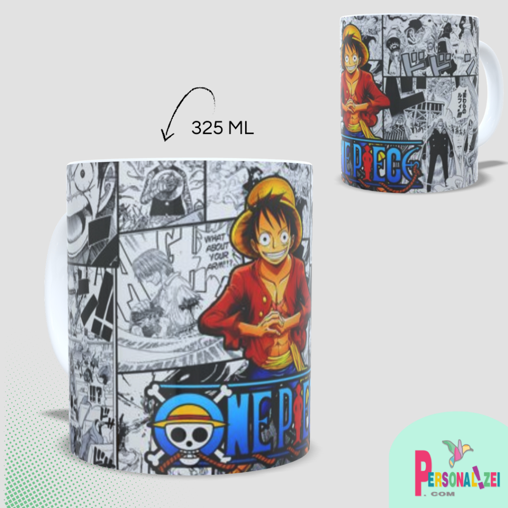 Caneca Personalizada One Piece Monkey D. Luffy Anime Xícara ...