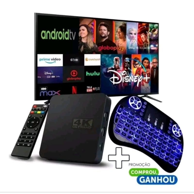 SMART BOX CONVERSOR ANROID 13.1 64 GB ROCK CHIP + TECLADO