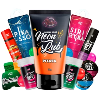 Kit Sexy Shop com 10 Produtos Eróticos Adultos	Lubrificantes Comestíveis Bolinhas Explosivas e Excitantes Feminino e Masculino Namorados