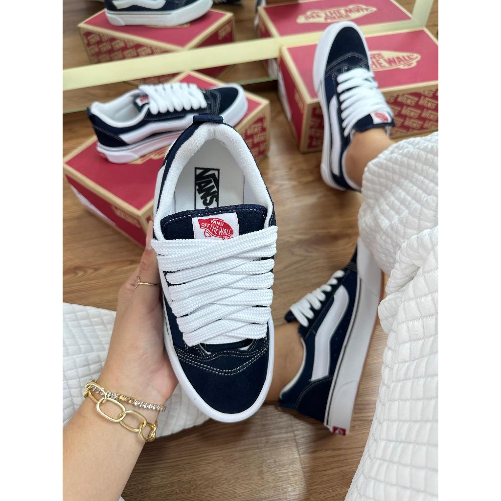 TÊNIS KNU SKOOL 3D BLACK TRUE WHITE PREMIUM VULCANIZADO PALMILHA EM GEL