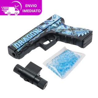 Brinquedo Automático Lança Bolinha de Gel Mira Laser, Presente Infantil 2024