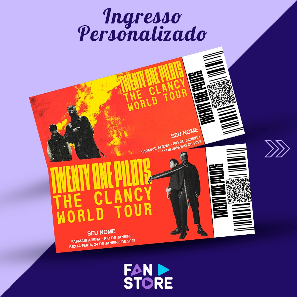 Ingresso Colecionável THE CLANCY WORLD TOUR 2025 (Twenty One Pilots
