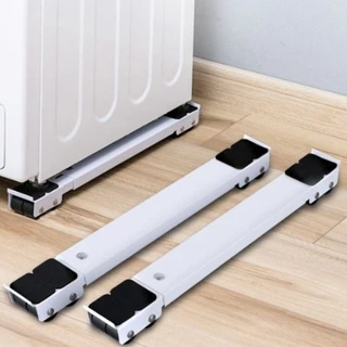 Suporte Universal de Alumínio De Base Com Rodinha Para Geladeira Fogão E Máquina até 200kg Ajustável Promoção