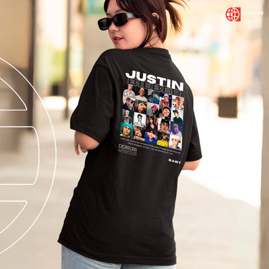 Camiseta Básica Camiseta Personalizada Justin Bieber Exclusiva