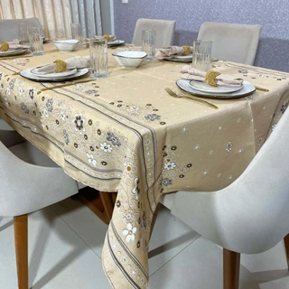 Toalha De Mesa Floral e Xadrez Retangular Grande Lançamento 6 Pessoas Cozinha Jantar Envio Rapido