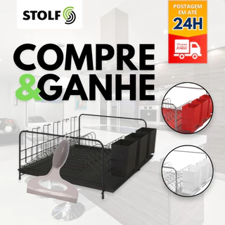 Escorredor de Louças Bali Tubular com Bandeja e Porta Talheres Plástico - Stolf REF:1424