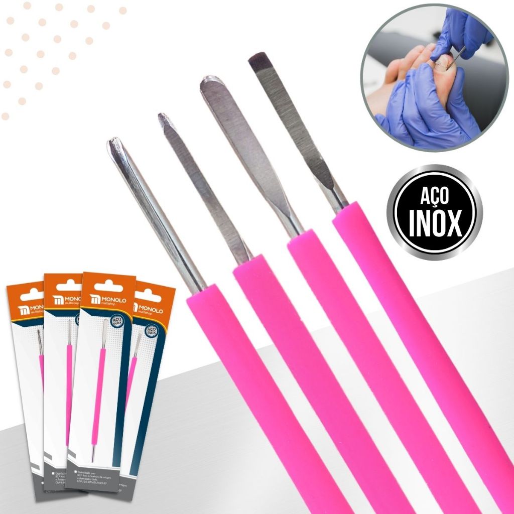 Kit Bisturi Podólogo 206 208 214 254 Silicone Goiva Desencravar Unha ...