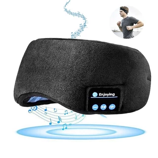 Fita Desportiva Tapa Olho Mascara Dormir Fone Ouvido Bluetooth Confortavel