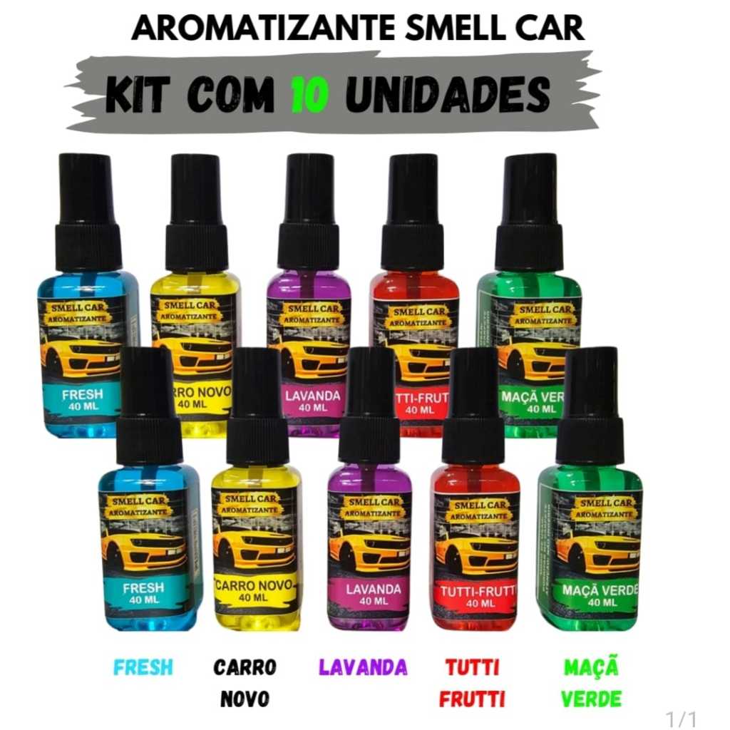 Kit 10 Cheirinho para Carro de 40ml cada, Luxo e Qualidade Perfume ...
