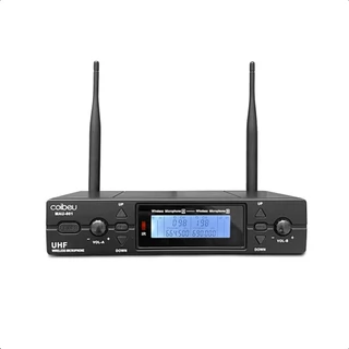 Microfone Duplo Sem Fio UHF Wireless Profissional