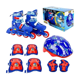 Patins Sonic Inline e Triline com Kit de Proteção 32-35 BBR Toys
