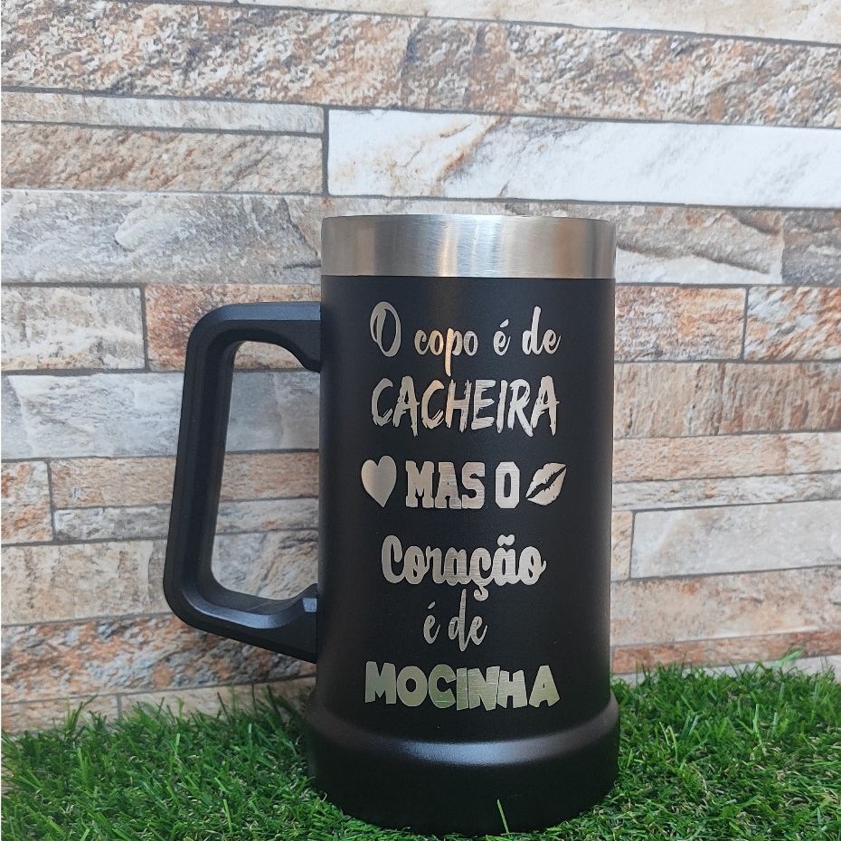 Caneca Térmica DE CHOPP 709ML PERSONALIZADO A LASER GRAVAMOS SEU NOME