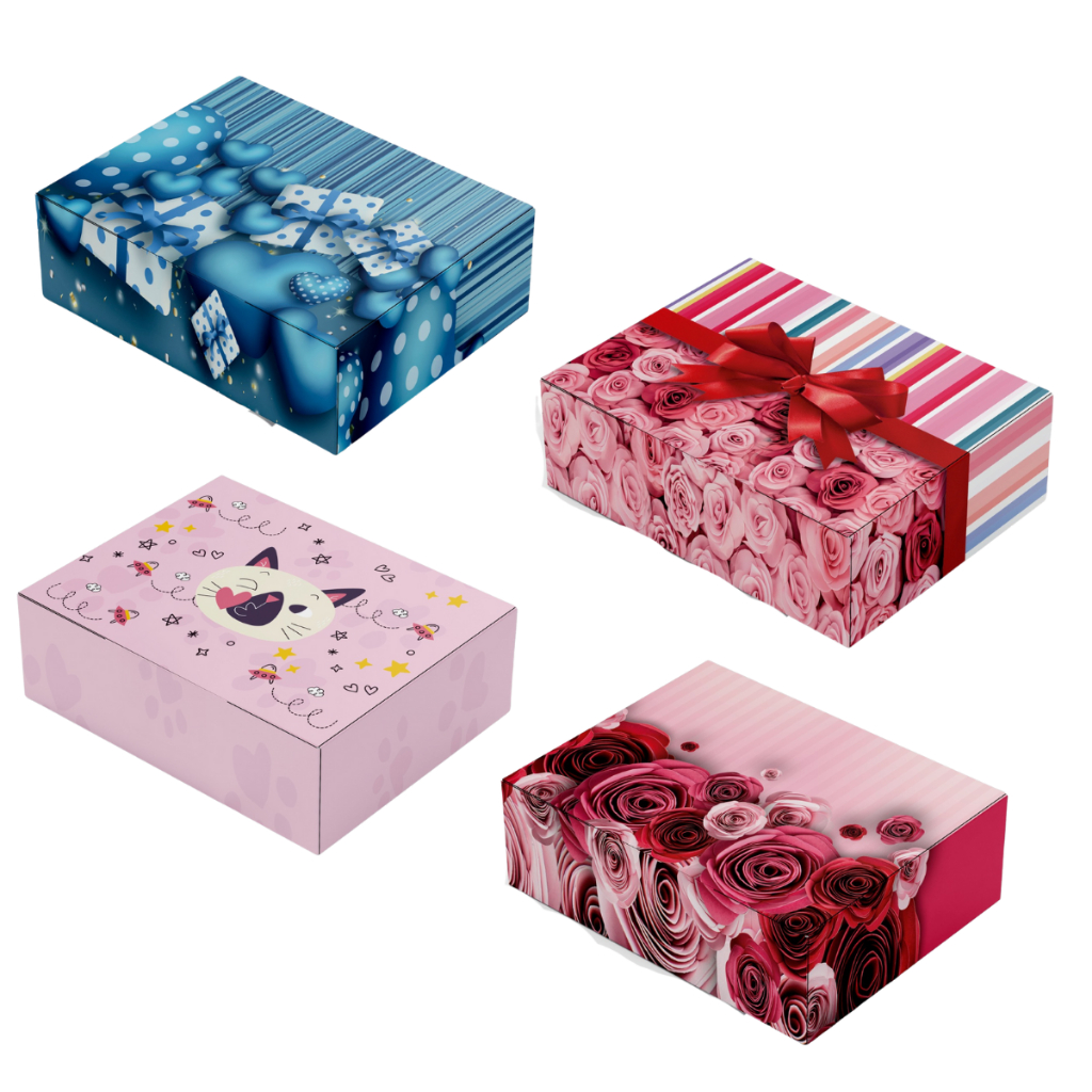 Kit 24 Caixas Para Presente Quadrada Pequena 15,5x22,5x4,4 | Shopee Brasil