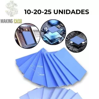 Thermal Pad para Processador Memória Ram e Placa de Vídeo Tapete Térmico com Dissipação Térmica 10mm