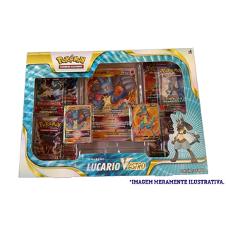 Box Pokémon Lucario V-Astro Original Copag