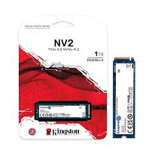 SSD 1 TB Kingston NV2, M.2 2280 PCIe, NVMe, Leitura: 3500 MB/s e Gravação: 2100 MB/s - SNV2S/1000G