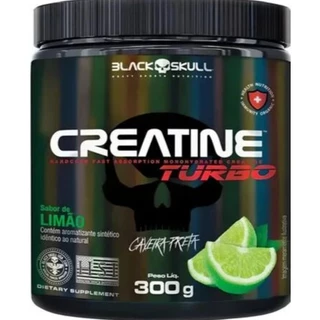 Creatina em Pó Black Skull Creatine Turbo Limão 300g