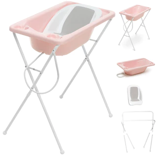 Banheira de Bebê com Mangueira + Suporte + Redutor - 0 Até 20Kg - Galzerano Acqua Trio 7065