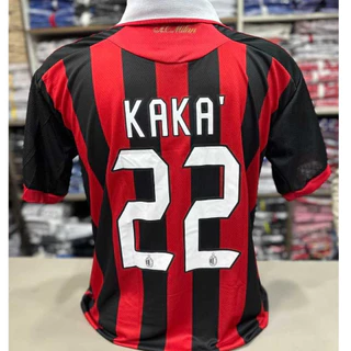 Camiseta de Futebol Dry Fit Retro Milan Masculina