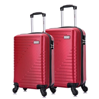 Kit 2 mala de viagem de bordo PP e P Chicago Swiss Move Vinho