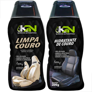 Kit Hidratante de Couro e Limpa Couro Automotivo para Bancos Cadeiras Gamer Bolsas Sapatos Sofás em Oferta na Shopee