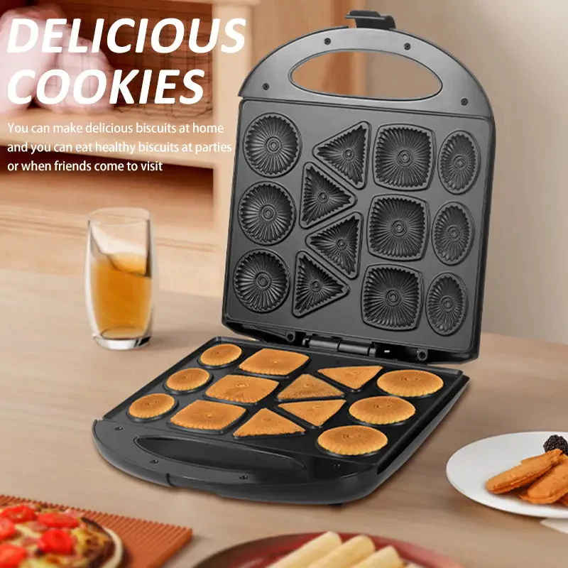 Máquina de Fazer Biscoito Cookie Bolacha Divertida Waffle Cr