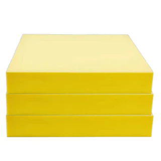 Kit 3 Almofadas Espuma D33 Amarela Sob Medida 50 x 50 5cm de espessura sofá cadeira