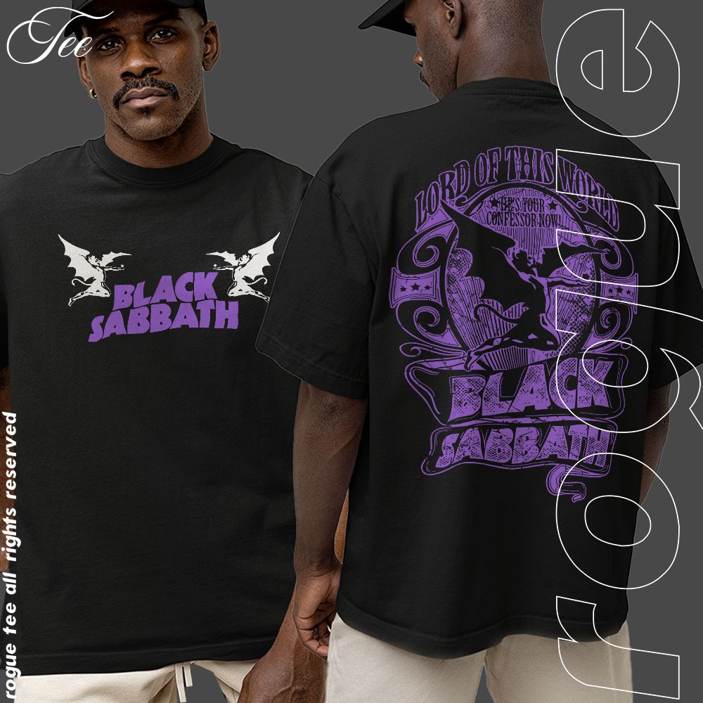 Camiseta Basica e OVERSIZED Black Sabbath Lord Of This World Rock N Roll Classico 90s Unissex