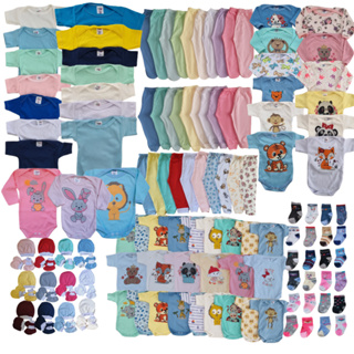 Kit 30 Pçs Roupinhas de Bebê Body Enxoval Maternidade Menino/ Menina / Neutro em Oferta na Shopee