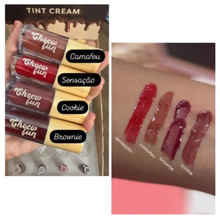 Novas cores CAMAFEU COOKIE SENSAÇÃO BROWNIE FENZZA LIP TINT CHOCO FUN GLOSS LABIAL