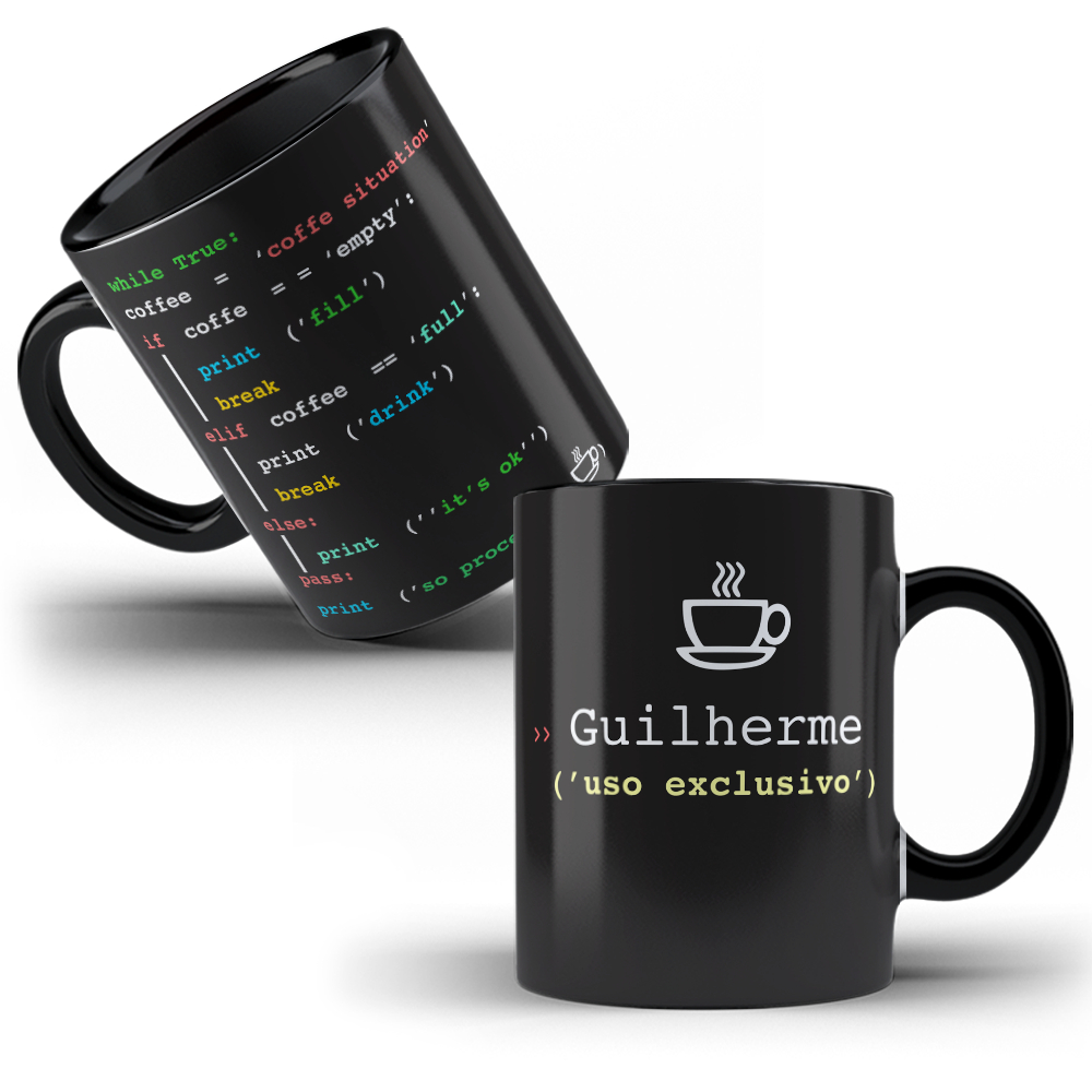 Caneca Porcelana Profissão Programador