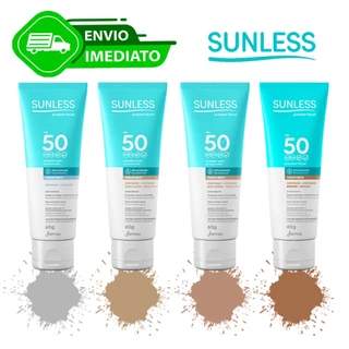 Protetor Solar Facial FPS 50 Toque Seco 60g Sunless Envio Imediato
