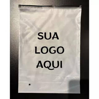 Sacos Ziplocks Fosco Reutilizáveis Personalizados Embalagem Roupa 50un