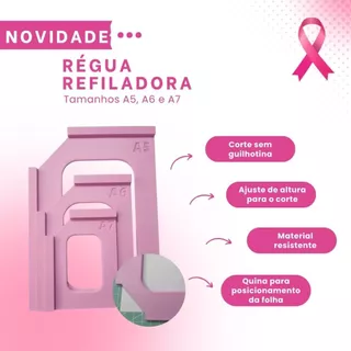 Régua Refiladora Base de Corte A5, A6, A7 e SLIM 11x21