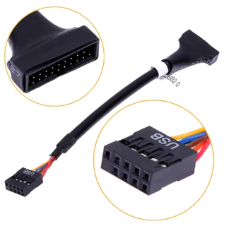 Cabo Adaptador Usb 3.0 19 Pinos M Para Usb 2.0 De 9 Pinos F