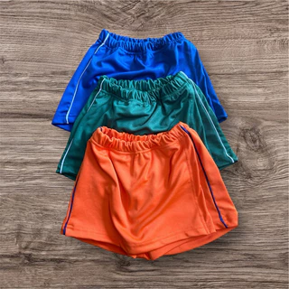 Short Saia colegial infantil com Friso lateral