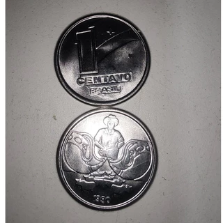 Escassa Moeda de 1 Centavo 1990 (Boiadeiro) - FC
