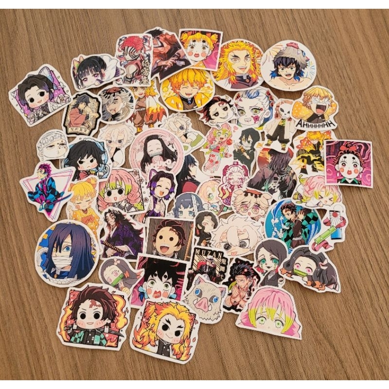 Adesivo figurinhas anime Naruto Haikyuu Jujutsu Kaisen One Piece Boku ...