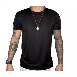 Promoção Camiseta Fit Masculina Lisa - Casual Treino Academia Esportes Exercícios Corrida
