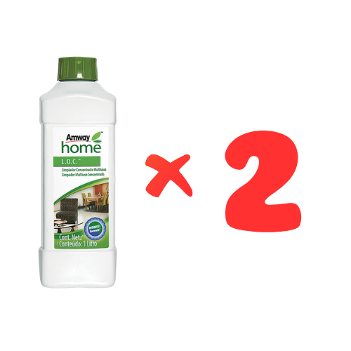 Kit LOC Multiuso Amway 1L c/ 2 unidades. | Shopee Brasil